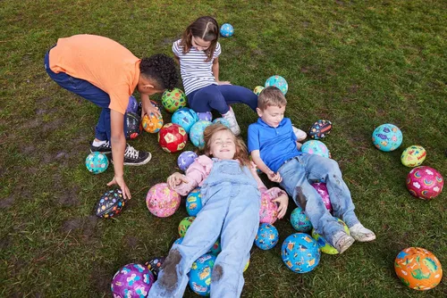 Vista 6 de Crocodile Creek Pelota de Patio de Juegos – Pelota de goma duradera para niños de 3 años en adelante – Pelota inflable que rebota para kickball