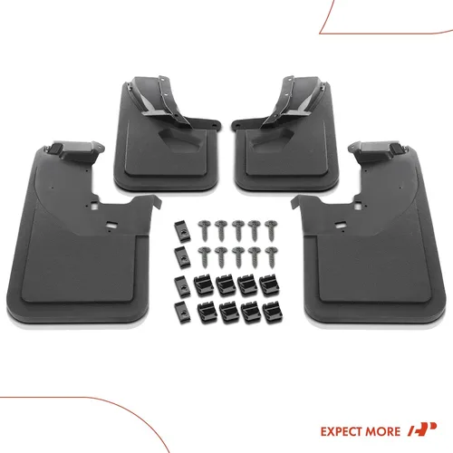 Vista 8 de A-Premium 4 protectores contra salpicaduras compatibles con Ford Bronco 2021 2022 2023, accesorios de camión resistentes, con clips de sujeción