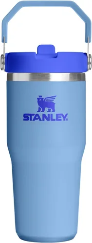 Vista 18 de STANLEY IceFlow 2.0 - Vaso con pajilla abatible con asa, 30 onzas, tapa giratoria y popote abatible, botella de agua a prueba de fugas, acero Tiza