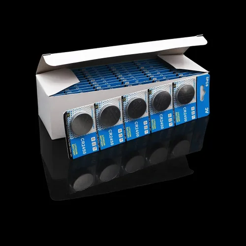 Vista 7 de 10 unids CR2450 batería 550mAh 3V CR2450 KCR2450 5029LC LM2450 CR2450H pilas de botón para juguete velas sin llama reloj