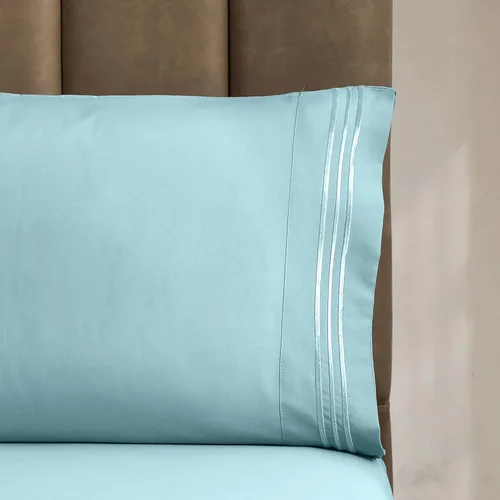 Vista 5 de CELINE LINEN Juego de sábanas de microfibra de 4 piezas prémium de calidad hotelera 1800, resistente a las arrugas - Ropa de cama de lujo ultra