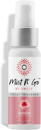 Vista 20 de Mist N' Go by Omaze - Aerosol de Baño de Viaje para Inodoro Eliminador de Olores - Aerosol de Inodoro de Viaje para Ambientador de Aire de Baño
