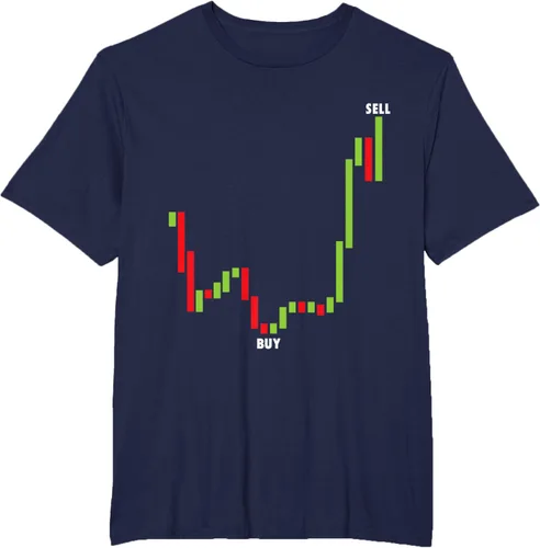 Vista 40 de Funny Day Trading Comprar Baja Venta Alta Stock Trading Camiseta Negro