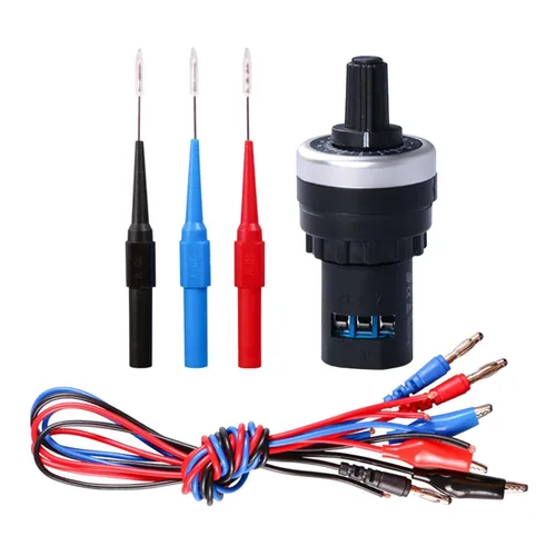 Vista 5 de MagiDeal Probador de circuito de automóvil automático, sensor de resistencia, simulador de herramienta, generador analógico, material premium