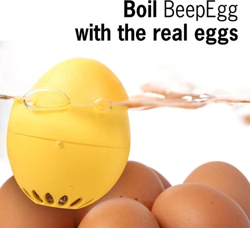 Vista 5 de Space BeepEgg - Temporizador de huevos para hervir huevos - Olla musical para huevos suaves, medianos y duros, aptos para alimentos, temporizador