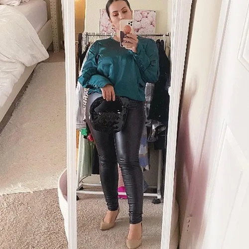 Vista 5 de ELDA Bolso de mano anudado para mujer, bolso de mano de moda, bolso de mano de charol, bolso de nube hecho a mano