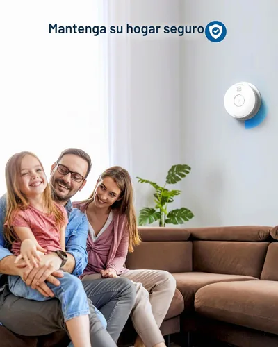 Vista 7 de SITERWELL Detector de humo fotoeléctrico alarma de humo 9V batería