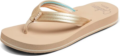 Vista 10 de Reef Brisa - Sandalia acolchonada para mujer. Negro/Negro