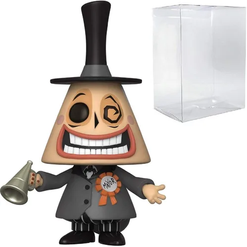 Vista 7 de POP Disney The Nightmare Before Christmas Mayor con megáfono Funko POP figura de vinilo con funda protectora compatible POP Box, multicolor, 3.75