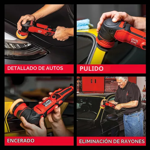 Vista 4 de Griot's Garage G8 Pulidora orbital aleatoria de 10908 – Bufadora de doble acción de 700 vatios para detalles del automóvil, pulido, encerado