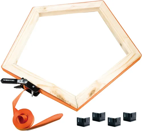 Vista 9 de POWERTEC Abrazaderas de correa para carpintería – Abrazaderas de banda de liberación rápida con mango ergonómico, abrazadera de marco de fotos