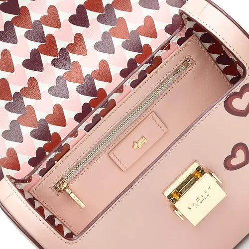 Vista 3 de RADLEY London Valentines - Bolso de solapa mediano, Rosa Prairie