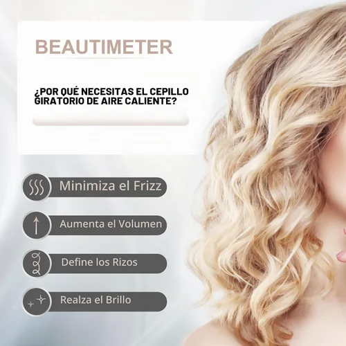 Vista 3 de Beautimeter Juego de cepillos para secador de pelo giratorio automático