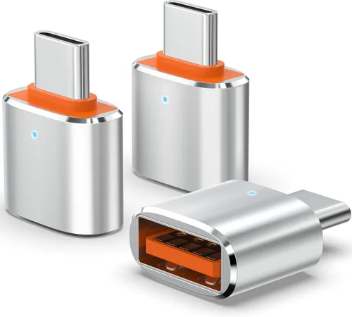 Vista 8 de Duyasurs Paquete de 6 adaptadores USB C a USB, transferencia de datos de alta velocidad, adaptador USB C macho a USB 3.0 hembra OTG para iPhone 17