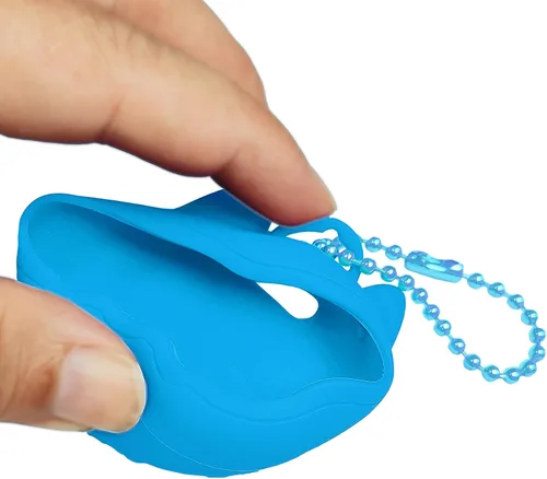 Vista 5 de Tamagotchi Uni Interactive Virtual Pet, protector de pantalla para Tamagotchi Uni Pet Band Accesorios (cubierta de silicona) (azul)