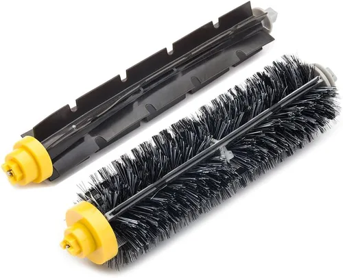Vista 2 de Cepillo de cerdas de repuesto y batidor flexible compatible con iRobot Roomba 600 y 700 Series 614 618 630 635 640 645 650 652 655 660 665 670 671
