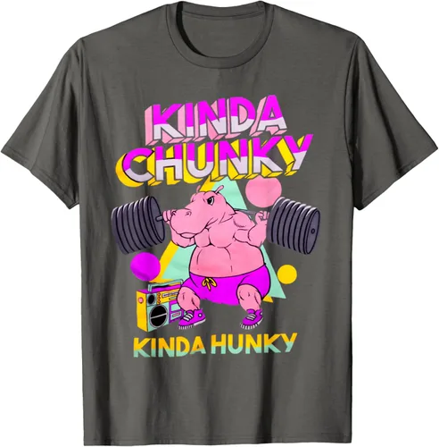 Vista 104 de Kinda Chunky Kinda Hunky, camiseta de gimnasio para culturismo, Negro