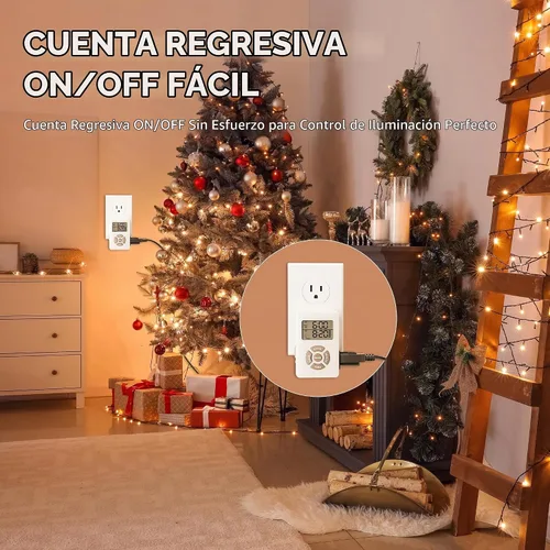 Vista 3 de BN-LINK - Temporizador de salida digital con ciclo de repetición de intervalos en interiores, temporizadores de salida programables de 24 horas