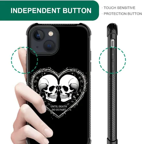 Vista 462 de Funda compatible con iPhone 15, diseño de elefantes africanos, diseño increíble a prueba de golpes, antiarañazos, carcasa trasera de policarbonato