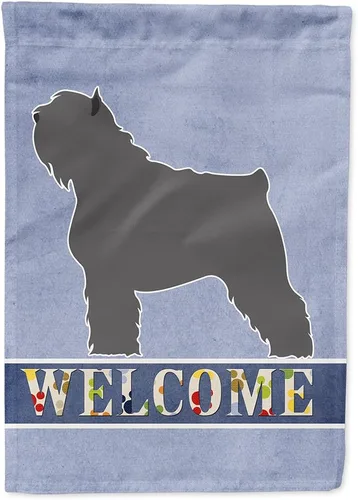 Vista 82 de Caroline's Treasures BB8334GF AIDI Bandera de jardín para perro de montaña del Atlas, bandera de buzón azul, bandera decorativa para patio exterior