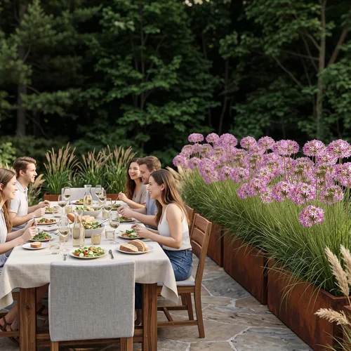 Vista 7 de Ttranewsoo Plantas artificiales de césped alto con macetas de 47 pulgadas, 1 paquete de césped artificial de lirio de los valles, decoración
