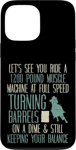 Vista 24 de 1200 Pound Muscle Turning Barrels Racing Rodeo Horse Gift Case for iPhone 17