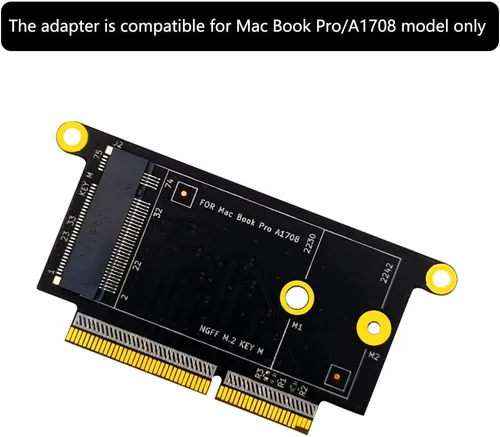 Vista 3 de HLT NGFF M.2 NVMe Key M 2230/2242 - Adaptador para MacBook A1708