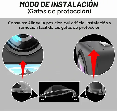 Vista 3 de Protector de lente compatible con DJI Osmo 360, protectores de lente transparentes para osmo 360 con protector de pantalla de lente para DJI Osmo