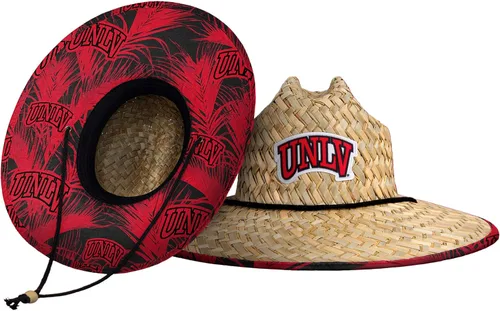 Vista 35 de FOCO - Sombrero de paja con logotipo de equipo universitario de NCAA y estampado floral para hombre