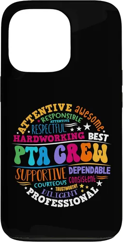 Vista 10 de iPhone 16 Parents Teacher Association Team Supporter PTA Crew Case