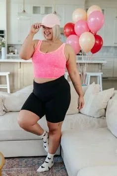 Vista 5 de Hi Clasmix Paquete de 3 pantalones cortos de ciclismo de talla grande para mujer (1X-4X), cintura alta, no se transparentan, pantalones cortos