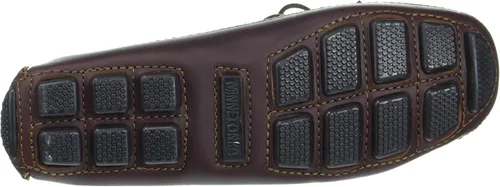 Vista 4 de Minnetonka Mocasines de piel vacuna de doble parte inferior para hombre Castaño Lariat