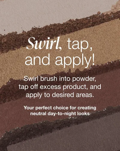 Vista 6 de Mineral Fusion Paleta de sombras de ojos Maquillaje vegano con acabados mate, satinado y brillante Fórmula natural y ligera (Coffee Break)