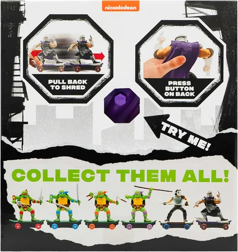 Vista 3 de Teenage Mutant Ninja Turtles - Trituradoras de alcantarillado de 5 pulgadas, edición clásica, para edades de 3 años o más, figura de acción