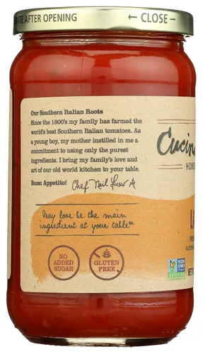 Vista 6 de CUCINA ANTICA Salsa La Pizza, 16 OZ