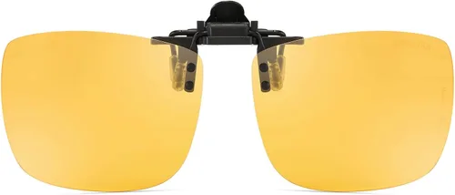 Vista 16 de Gafas de sol polarizadas con clip de metal abatibles y sin montura para gafas graduadas Negro