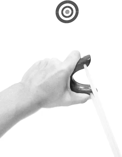 Vista 6 de BASUNE Slingshot - Tirachinas de caza de madera con mango ergonómico, juego de caza profesional, incluye aproximadamente 100 bolas de arcilla