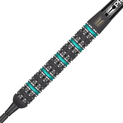 Vista 2 de Target Juego de dardos Rob Cross Black Edition 90% tungsteno punta de acero punta de acero