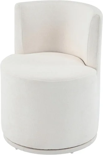 Vista 5 de Christopher Knight Home Silla - Silla moderna tapizada giratoria de 360°, silla de madera para sala de estar con rotación, cómoda silla de lectura