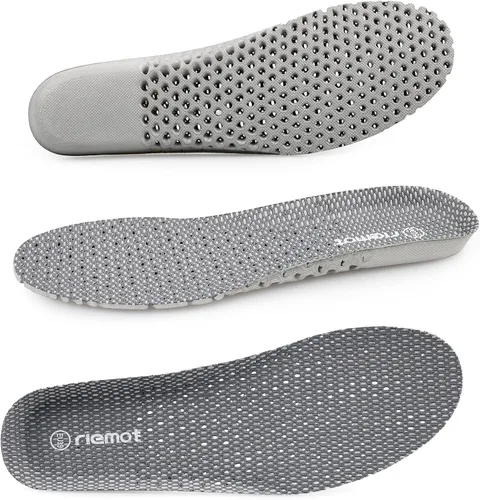 Vista 6 de Riemot - Plantillas de zapatos para mujer con estructura de panal transpirable, plantillas deportivas con amortiguación, plantillas de repuesto
