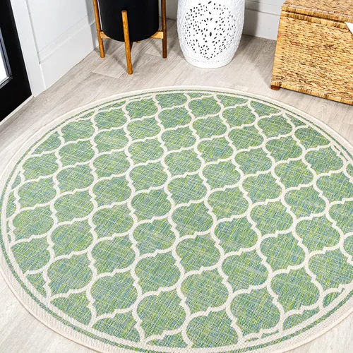 Vista 15 de JONATHAN Y Tapete marroquí con diseño enrejado para interiores y exteriores, 2 x 8 pies, marrón/beige, tejido texturizado de trébol para patio