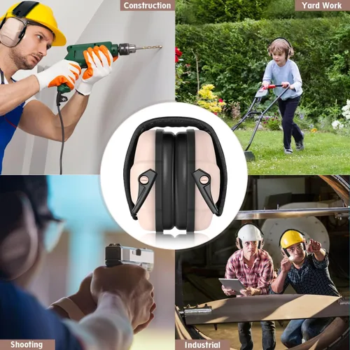 Vista 4 de ucho Protección auditiva delgada de 34 dB – Orejeras de diseño especial, peso más ligero y máxima protección auditiva