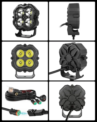 Vista 8 de OFFROADTOWN 4 Inch 160W LED Pods Light LED Cubes Offroad LED Driving Light