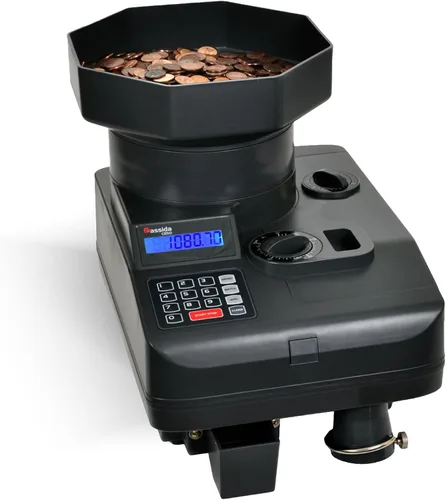 Vista 11 de Cassida Clasificador/contador electrónico de monedas C100, monedas contables 1¢, 5¢, 10¢, 25¢, 250 monedas/min, 110 VAC