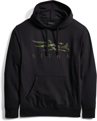 Vista 2 de Sudadera con capucha SITKA Gear Everyday Icon Optifade para hombre Negro cubierta