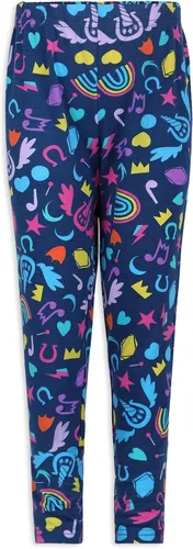 Vista 9 de My Little Pony Hasbro - Conjunto de camiseta de manga corta con capucha y pantalones para niñas pequeñas y grandes, color rosa, blanco y azul