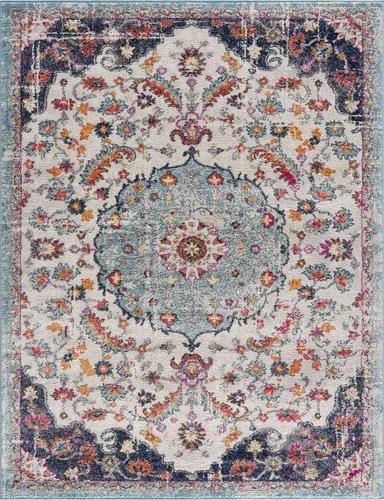 Vista 13 de Hauteloom Morriston - Alfombra tradicional para sala de estar, dormitorio, color gris, 2 x 3 pies