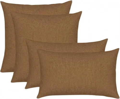 Vista 29 de RSH DECOR: Sunbrella Juego de 4 almohadas lumbares y cuadradas 20 x 12 pulgadas y 17 x 17 pulgadas Tela resistente al agua y a la decoloración