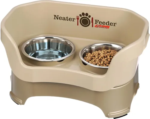 Vista 21 de Neater Pet Brands Neater Feeder Deluxe Cuencos para Perros Elevad os a Prueba de Derrames para Perros Pequeños Menos de 19 lbs, Fabricado en EE.UU.