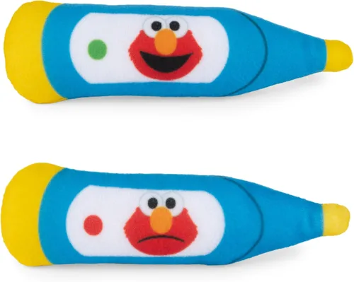 Vista 7 de GUND Sesame Street - Juego de chequeo oficial de Furry Friends Forever Elmo & Tango, juego sensorial de felpa prémium para edades de 1 año